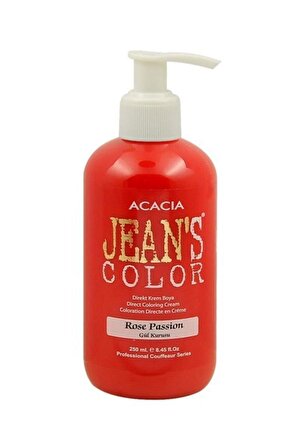 Jeans Color Su Bazlı Amonyaksız Saç Boyası (gül  Kurusu) 250ml