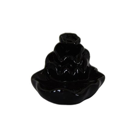 Siyah Seramik Şelale Tütsülük Geri Akışlı Backflow C0902