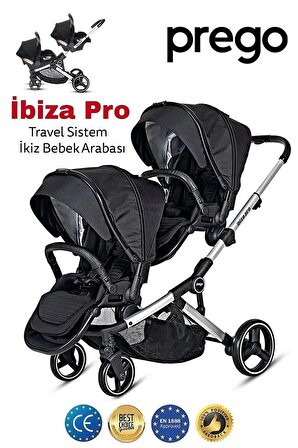 Prego 2071 İbiza Pro Travel Sistem İkiz Bebek Arabas