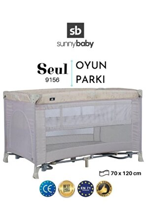 Sunny Baby 9156 Seul Oyun Parkı 70X120 cm Bej