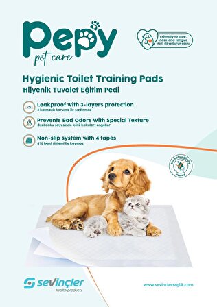 PEPY KAYDIRMAZ BANTLI KEDİ / KÖPEK TUVALET EĞİTİM PEDİ