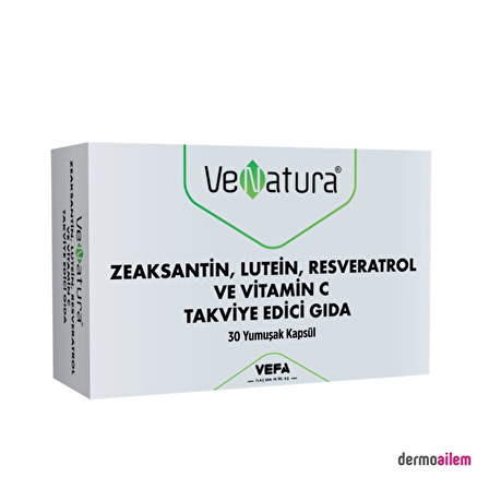 Venatura Zeaksantin Lutein Resveratrol Ve Vitamin C Takviye Edici Gıda 30 Yumuşak Kapsül