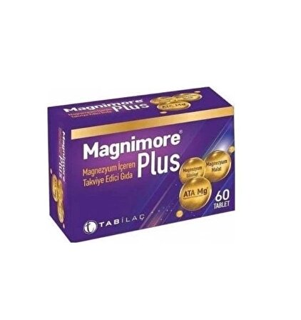 Tab Magnimore Plus Magnezyum İçeren Takviye Edici Gıda 60 Kapsül