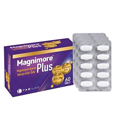 Tab Magnimore Plus Magnezyum İçeren Takviye Edici Gıda 60 Kapsül