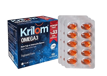 Tab Krilom Omega 3 Balık Yağı 100 Kapsül