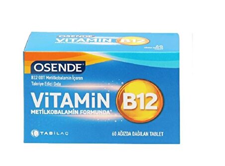 Tab Osende Vitamin B12 60 Dilaltı Tablet