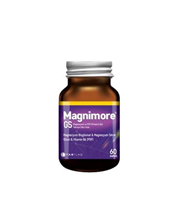 Magnezyum ve P5P (Vitamin B6) Takviye Edici Gıda 60 Kapsül