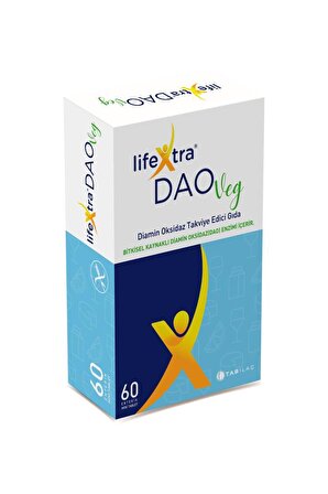 Lifextra Daoveg Diamin Oksidaz Takviye Edici Gıda 60 Vegan Tablet