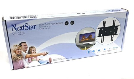 NextStar 19-22-23-24-26-32" Sabit LCD LED TV Monitör Askı Aparatı