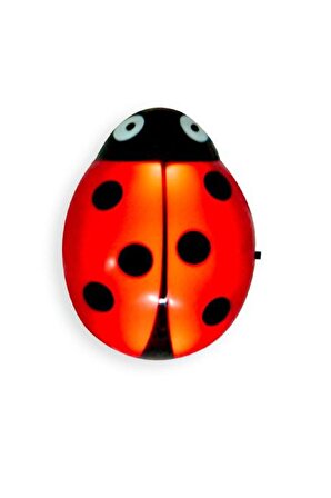 Vito Ladybug Led Dekoratif Gece Lambası-Kırmızı