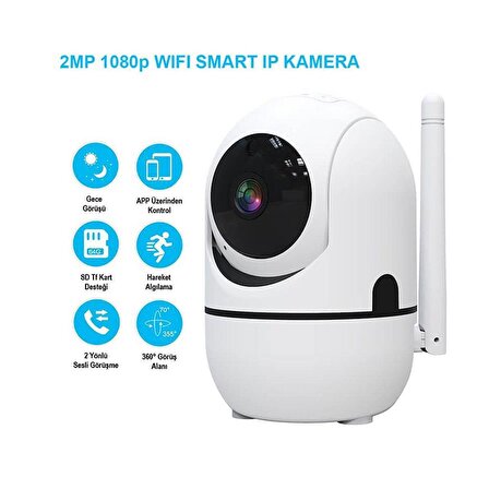 Alpsmart AS680-IP Akıllı Wi-Fi IP Kamera Full HD 1080P