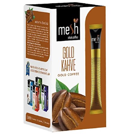 Mesh Stick Gold Kahve 16'lı