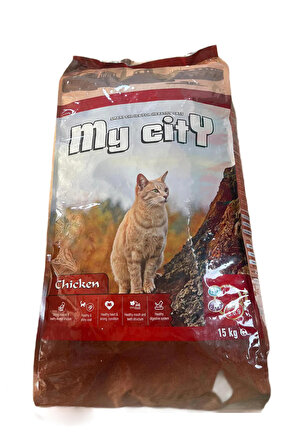 My.city tavuk etli kedi maması 15 kg