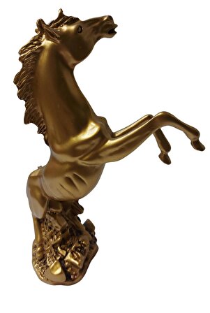 Biev Şahlanmış At Biblo Altın 30 cm