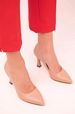 Kadın Siyah Klasik Topuklu Ayakkabı Rahat Şık Stiletto 