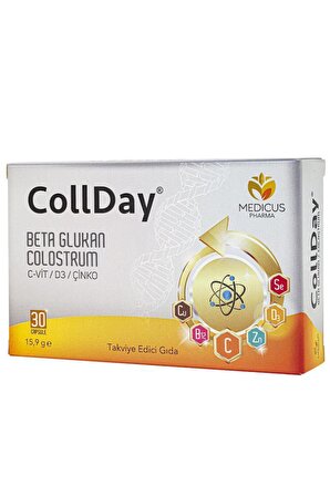 CollDay Beta Glukan Colostrum 30 Kapsül