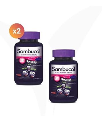Sambucol Plus Kids Yummies 60 Tablet 2'li