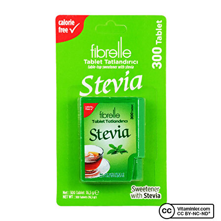Fibrelle Stevialı Tatlandırıcı 300 Tablet - AROMASIZ