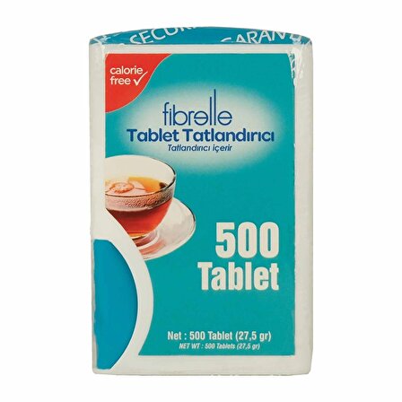 Fibrelle Sakarin 500 Tablet - AROMASIZ