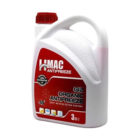 H-Mac Organik Kırmızı Antifriz -40 Derece 3 Lt