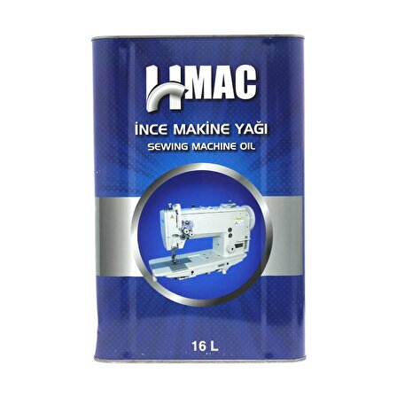 H-Mac İnce Makine Yağı - Dikiş Makinesi Yağı 16 Litre