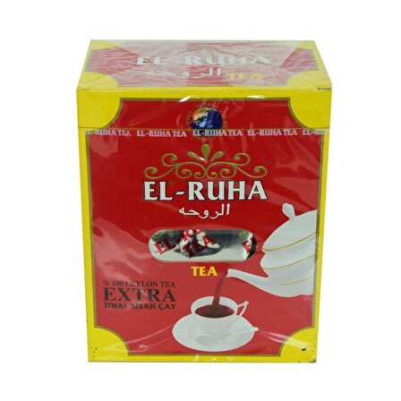 El-Ruha Organik Dökme Siyah Çay 400 gr 