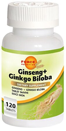 Force Nutrition Ginseng Ginkgo Biloba 120 Tablet