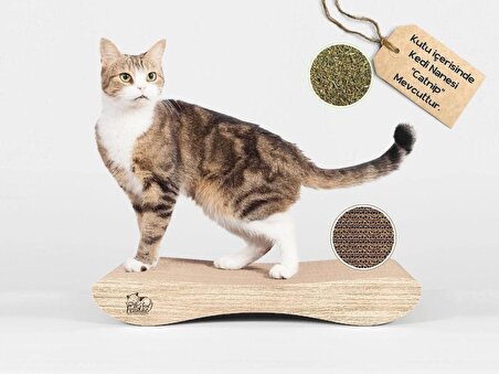 Oluklu Mukavva Karton, Kedi Tırmalama Kanepesi CS8 Serisi - Small - Kedi Tırmalama Kartonu