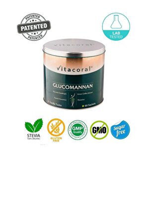 Glucomannan 60 Saşe - Kilo Kontrolü ve Zayıflama Desteği - Patentli ve Onaylı Besin Takviyesi
