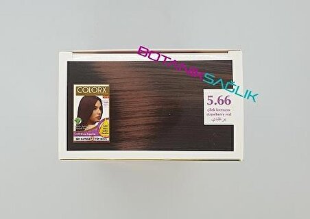 Colorx Saç Boyası İkili Set - 5.66 ÇİLEK KIRMIZI