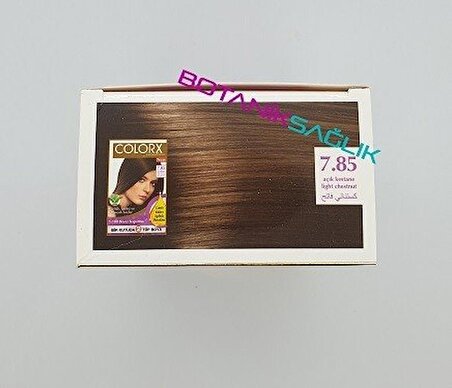 Colorx Saç Boyası İkili Set - 7.85 Açık Kestane