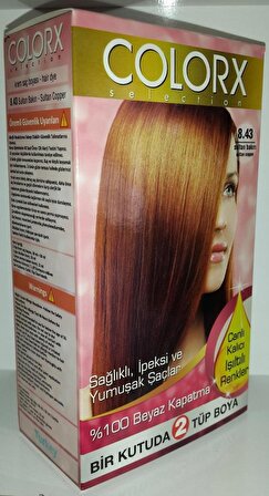 Colorx Saç Boyası İkili Set - 8.43 SULTAN BAKIRI