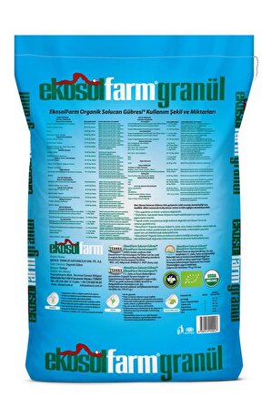 EKOSOLFARM SOLUCAN GÜBRESİ 25 KG WORM CASTINGS