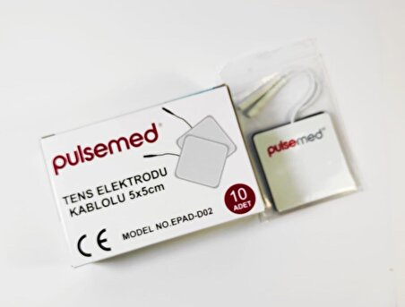 Pulsemed Tens Elektrodu Kablolu 5X5 cm 10 Adet