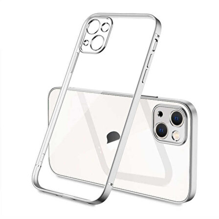 iPhone 13 Mini Uyumlu Zore Gbox Kapak-Gümüş