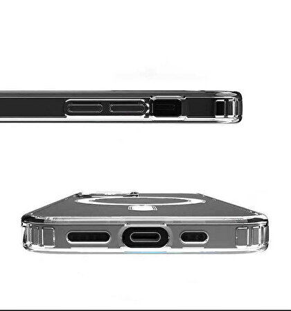 iPhone 13 Uyumlu Zore Tacsafe Wireless Kapak-Renksiz