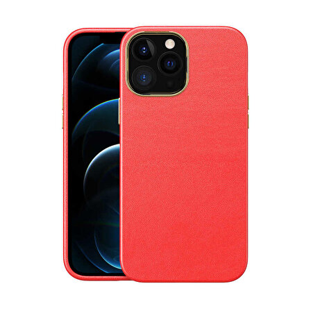 iPhone 12 Pro Uyumlu Zore Natura Kapak-Kırmızı