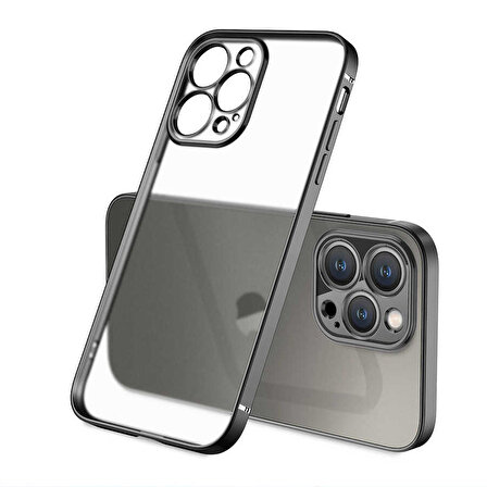 iPhone 12 Pro Uyumlu Zore Mat Gbox Kapak-Siyah