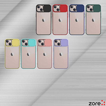 iPhone 13 Mini Uyumlu Zore Lensi Kapak-Sarı