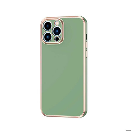 iPhone 12 Pro Uyumlu Zore Bark Kapak-Açık Yeşil