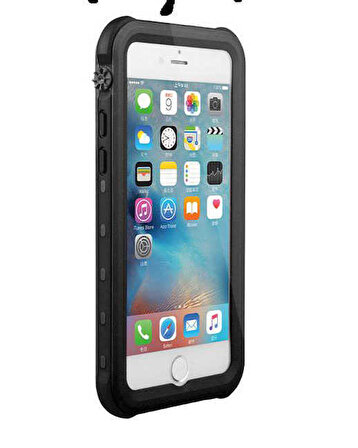 iPhone SE 2022 Uyumlu 1-1 Su Geçirmez Kılıf-Siyah