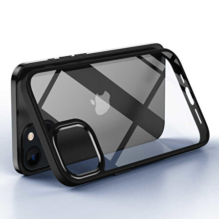 iPhone 12 Pro Max Uyumlu Zore Krom Kapak-Kırmızı