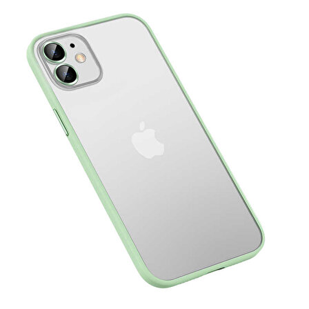 iPhone 12 Uyumlu Zore Retro Kapak-Yeşil