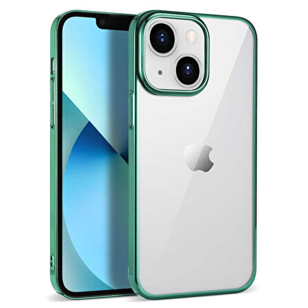 iPhone 14 Plus Uyumlu Zore Pixel Kapak-Koyu Yeşil