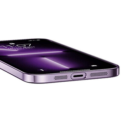 iPhone 14 Pro Uyumlu Sert PC Renkli Çerçeveli Zore Riksos Kapak-Gold