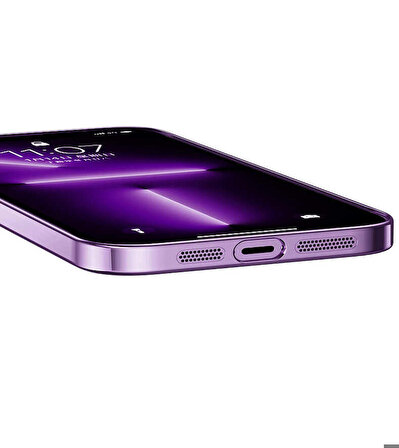 iPhone 14 Pro Max Uyumlu Wireless Şarj Özellikli Sert PC Zore Riksos Magsafe Kapak-Renksiz