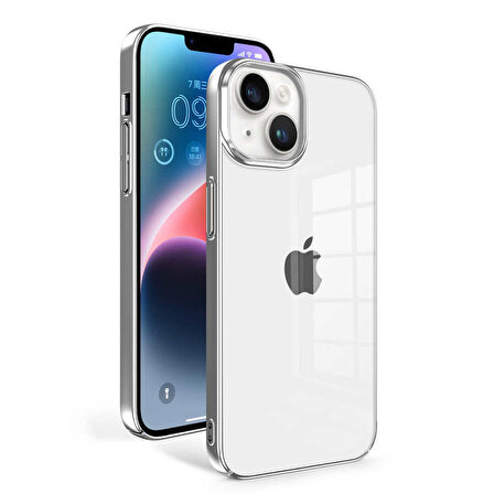 iPhone 14 Plus Uyumlu Zore Sun Kapak-Gümüş