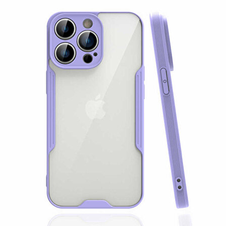 iPhone 14 Pro Max Uyumlu Zore Parfe Kapak-Mor