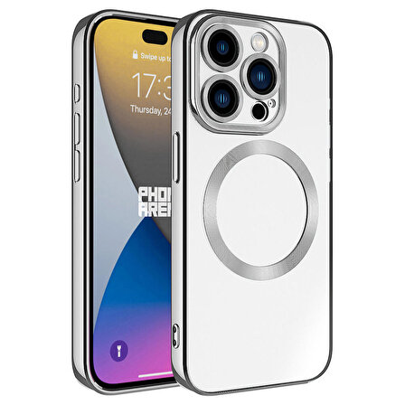 iPhone 15 Pro Max Kılıf Magsafe Wireless Şarj Özellikli Setro Silikon
