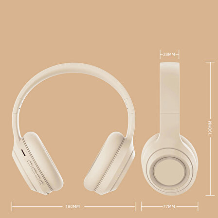 Zore DR-58 Ayarlanabilir ve Katlanabilir Kulak Üstü Bluetooth Kulaklık